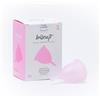 IRISCUP MENSTRUAL CUP Irisana - Coppetta Mestruale - Taglia S - Trasparente - 8,5 x 4,5 x 9,5 cm - 100% Silicone Chirurgico - Compatibile IUD - Ecologico - Modello Iriscup
