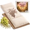 Strauss Home Cuscino grande con semi d'uva - cuscino termico adatto al microonde - contro la tensione del collo e delle spalle o coliche - semi d'uva naturale - fodera rimovibile e lavabile - 20 x 50