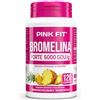PINK FIT Bromelina Forte Drenante 5000 GDU/g con Centella Asiatica | Integratore Drenante Linfatico Donna per Ritenzione Idrica Forte, Gambe Gonfie, Cellulite e Microcircolazione | 120 Cpr
