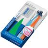 Curaprox Orthodontic Care Set - Kit Ortho completo con spazzolini da denti, spazzolini interdentali, supporto e cera Ortho/Per bretelle e igiene orale/Progettato in Svizzera