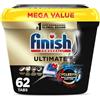 Finish Ultimate - 62 carati - Detergente per lavastoviglie - Compressa - Senza profumo