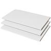 AVANTI TRENDSTORE - Fjolla - Set di 3 ripiani aggiuntivi in laminato di colore bianco opaco per l'armadio Fjolla da 200 cm. Misure ca. 97,8x1,5x42 cm