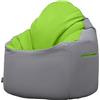 Loft 25 Adulti Poltrona a Sacco, Interno Esterno Soggiorno Comoda Pouf, Schienale Alto Resistente all'Acqua Gamer Seduta, Bean Bag Chair Con Riempimento (Lime)