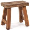 DESIGN DELIGHTS Rustic Design - Sgabello in Legno Riciclato, Stile Rustico, 41 x 42 x 24 cm (A x L x P), Pezzo Unico, Colore Naturale Vintage