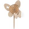 Arti & Mestieri - Farfalle da Vaso - Porta Zampirone da Tavolo di Design - 100% Made in Italy - Ferro - Beige - 4 Pezzi