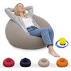 Yunlaishaocer Pouf Gonfiabile con Una Pompa, 103 x 60 CM Poltrona Gonfiabile per Bambini e Adulti, Lavabile Pieghevole Divano Gonfiabile da Interno et Esterno, per Casa, Giardino,Viaggi,Giochi (Caffè)