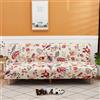 WWQQKJ Copridivani Clic Clac Letto Senza Braccioli 120-210 Elasticizzato Copertura Divano Grigio/Nero 2 Posti Copridivano Senza Braccioli Teli Estivi Universali per Animali(I2,120-150cm/47.2-59in)