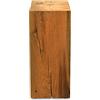 MS FACTORY Cubo in Legno di Quercia Massiccio - Cubetti di Legno Naturale Realizzato a Mano - Sgabello Legno, Colonna Decorativa, Piedistallo per Piante, Tavolino da Salotto - 20 x 20 x 60 cm