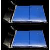 docsmagic.de 2 x 100 Double Mat Blue Card Sleeves Standard Size 66 x 91 - Blu - Bustine - PKM MTG