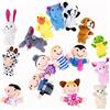 Jzhen 16 Pezzi Marionette Dita in Velluto,Burattini a Dito Finger Puppets con 10 Animali e 6 Famiglie