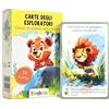 Tiny Bees Carte degli Esploratori per Bambini 4-10 Anni - 50 Carte con Attività Outdoor e Missioni nella Natura | Gioco Educativo per Passeggiate, Parco, Giardino e Bosco | Idea Regalo