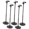 Toyvian Microfono in Miniatura 1:12 per Bambole, Set 5 Unitá in Plastica Nero, Suono Chiaro e Nitido, Compatto e Portatile, per Esposizioni in Casa delle Bambole