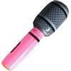 Generico Microfono gonfiabile - Blow Up Prop per decorazione creativa | Accessorio di karaoke riutilizzabile robusto con colori assortiti per giochi di canto, decorazioni per concerti, feste a tema musicale, 1