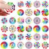 SCIONE 30 Mini Fidget Spinners Arcobaleno per Bambini - Mini Premi per il Pacchetto Regalo, Giocattoli Sensoriali, Regali Divertenti e Ricompense per la Classe (4 cm)