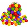 Generico Sacca con Palline Colorate Cesta con 40 Palline Colorate ∅ 7 cm per Bambini in Rete Richiudibile Piscina Cameretta Gioco 40 Palline Palline di Plastica Colorate Gioco per Bambini (B)