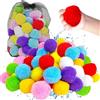 Generico Palloni di spugna per bambini, 60 pezzi palloncini d'acqua riutilizzabili, ammollo rapido, giochi estivi all'aperto Giochi per feste in piscina, spiaggia, cortile