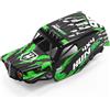 Womaqu RC Car Carrozzeria Pezzo di Ricambio 1:14 - Robusta carrozzeria in PVC con Striscia Luminosa a LED, Colore Verde/Nero, Compatibile con HS14312