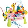 Generic Tavolo Ad Acqua - Simpatico Rubinetto A Forma di Giraffa Set da Gioco, Stazione di Giocattoli per attività Sensoriali All'aperto, Centro di Apprendimento Interattivo Splash | Adatto Sviluppo Cogn
