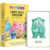 Tiny Bees Carte delle Emozioni per Bambini - 40 Carte (32 Emozioni + 8 Extra) con Mini Giochi e Distintivi - Mostriciattoli delle Emozioni - Gioco Educativo per Intelligenza Emotiva - Lingua Italiana - Regalo