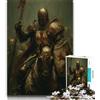 ZKYUBEK Puzzle da 1000 pezzi Cavaliere Templare per adulti e ragazzi, modelli da assemblare, attività divertenti da fare a casa, regalo di compleanno, regali da viaggio, 50x75cm