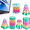 Generic Spiral Cone Fidget Toy - Giocattolo da 6 pezzi con sollievo dallo stress | Decorazione da scrivania stampata in 3D | Per casa, ufficio, viaggiatori, lezioni, studio, meditazione, viaggi, bambini