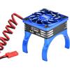 GPM Ventilatore di raffreddamento ad alta velocità in alluminio 20000 RPM compatibile con motore da 36 mm per Traxxas 1:16 Mini Maxx/Mini Slash/XRT VXL 3S/1:8 Jato 4X4 Upgrades - Blu