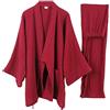 KINMBRA un-brand Pigiama da uomo giapponese in stile kimono, casual, per la casa, XXL