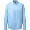 Allthemen Camicie Uomo Slim Fit Formal Classico Maglietta Elegante Maniche Lunghe Tinta Unita Top Boutton Matrimonio Bianco L
