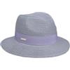 Seeberger Cappello di Paglia Vandia Traveller Donna - da Giardiniere Estivo Cappelli Spiaggia con Nastro in Grosgrain Primavera/Estate Estate - Taglia Unica Natura