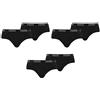 Puma, Mutande Uomo, slip Confezione da 6 pezzi. Nero Medium-48er Pacchetto Di