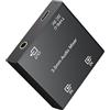LiNKFOR Mixer Audio 3.5mm Stereo a 2 Canali con Alimentazione USB-C 3.5mm Audio Mixer Attivo con Ingressi Placcati Oro per PC, Console, Smartphone, Cuffie e Casse Amplificate - Include 2 Cavi