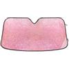 RPLIFE Parasole per parabrezza auto, rosa glitterato, parasole pieghevole per parabrezza auto, parasole anteriore per auto (L)