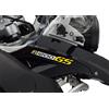 BLACK DOVES GRAPHICS 2pz Adesivi compatibile con Moto R1200 GS ADVENTURE Motorrad R 1200 (bianco-giallo)