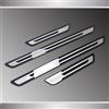 YNQP 4 Pezzi Auto Acciaio Inox Battitacco Piastre di Protezione, per BMW 2 Series Active Tourer (U06) 2021-2024 Accessori di Stile,A