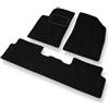 Mossa Premium tappetini auto in velluto compatibili con Peugeot 508 (2011-2017) - tappeti auto - nero 1