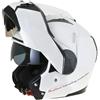Generico Casco Modulare Moto Scooter Scotland Force 2.1 Bianco Taglia L con visiera interna parasole a scomparsa