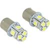 CARALL 24V Lampada Led Canbus BA15S G18,5 R5W Colore Verde Piedi Dritti 8 Smd 5050 Per Camion Bus Barca