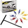 Area1 Set di 3 molle per frizione + gancio a molla, strumento di montaggio per frizione da 110 mm, 50 cc, scooter a 2 tempi, compatibile con Explorer AGM Nova Motors Longija Mawi Sprint Tauris Benero