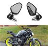 DREAMIZER Universale Specchio Moto manubrio neri, 7/822mm Specchietti retrovisori alari per moto per scooter Cruiser Sport Bike Chopper MSX125 CB500FMT-03 MT-07