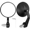 EYPINS Specchietti Retrovisori Moto E57, 2 Pezzi 10cm Convessi, Universali per Manubri 22mm (13-19mm Interno), con Chiave a Brugola,per Scooter/Cruiser