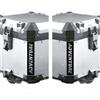 BLACK DOVES GRAPHICS 2pz ADESIVI RIFRANGENTI compatibili con Motorrad R 1200 1250 1150 F 800 650 F700 GS A R1200GS R1200 per Touratech Motorcycle Aluminium Panniers Top Case (nero)
