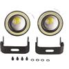 Headerbs Fendinebbia per Auto Angel Eye, 3in LED Fendinebbia per Auto Angel Eyes Alta luminosità IP65 Impermeabile DC 12V Universale 3200LM 10W 3000-15000K
