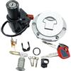 OKDJX Interruttore di accensione Interruttore Di Accensione Per Moto, Tappo Serbatoio Carburante Con 2 Chiavi Per Honda CB600F Hornet 600 PC-41 2007-2011 35010-MFG-D00