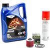 Gazoobike Kit di manutenzione cambio olio standard per YAMAHA XVS 125 Dragstar dal 2000 al 2004 - E.LF MOTO 4 ROAD 10w40 4L