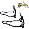 YRHome 2 cavalletti per moto anteriori e posteriori, sollevatore per moto, con 4 ruote, ponte sollevatore per moto
