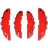 UTYSRFgkjlol Copertura per Pinza Freno Auto Adatti per Audi, per Mercedes-Benz, per Volkswagen confezioni da 4 o 2 pezzi di copri pinze freno e dischi in ABS 3D Copri pinza(4Pcs M and S Red)