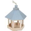 Generisch Casetta per uccelli in legno, gazebo da appendere, 19 cm, casetta per uccelli per esterni in giardino, casetta per uccelli in legno massiccio per colibrì, mangiatoia per uccelli da appendere per