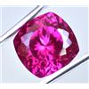 Gemscopious 20.20 CT Naturale Rodolite Granato Taglio Cushion Lampone Rosa Certificato Gemma