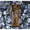 50 X 22 MM Angelo Statuetta Naturale Giallo Tigre Occhio Gemma Fidanzamento Gift