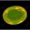 Naturale Neon Giallo Opale 32.10 CT Ovale Certificato Non Trattato Raro Loose